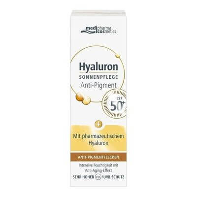 Medipharma Cosmetics HYALURON Sonnenpflege Gesicht Anti-Pig.&Anti-Age LSF50