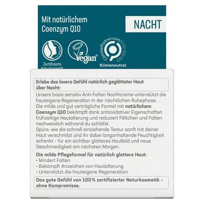 LAVERA basis sensitiv Nachtcreme Q10