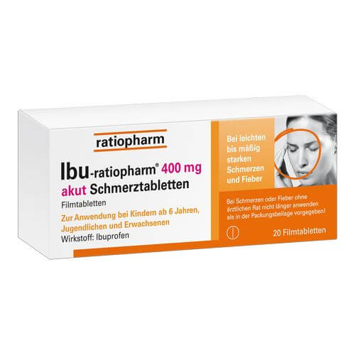 IBU RATIOPHARM 400 mg akut Schmerztbl. Filmtabl.