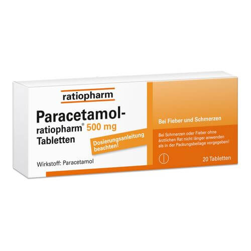 PARACETAMOL ratiopharm 500 mg Tabletten